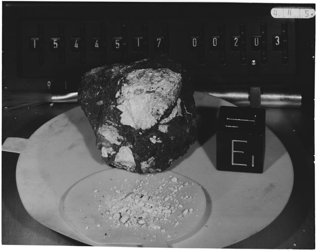 Inventory Photograph of Apollo 15 Sample(s) 15445,17