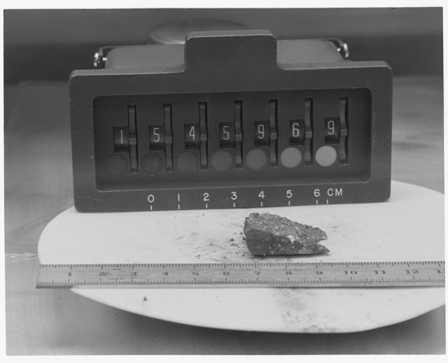 Inventory Photograph of Apollo 15 Sample(s) 15459,69