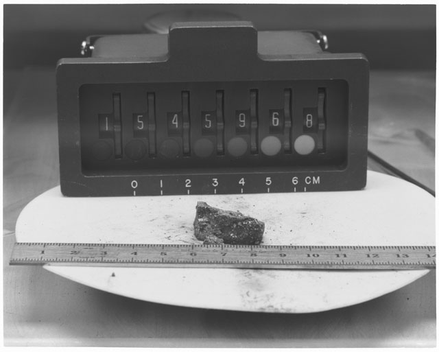 Inventory Photograph of Apollo 15 Sample(s) 15459,68