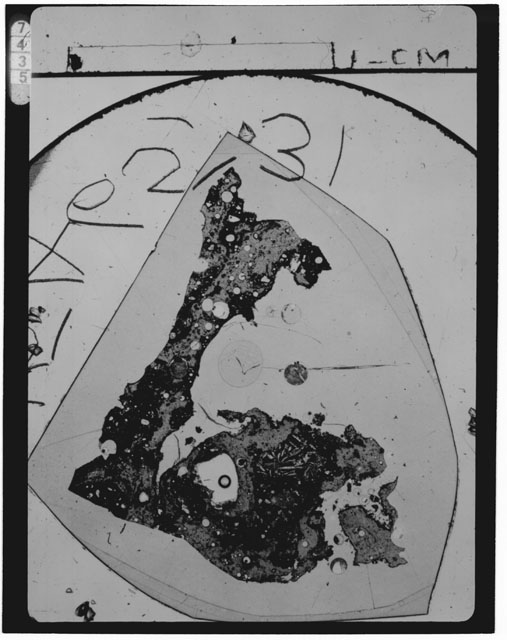 Thin Section Photograph of Apollo 15 Sample(s) 15465,31