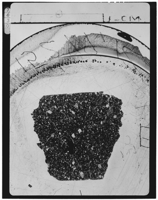 Thin Section Photograph of Apollo 15 Sample(s) 15299,12
