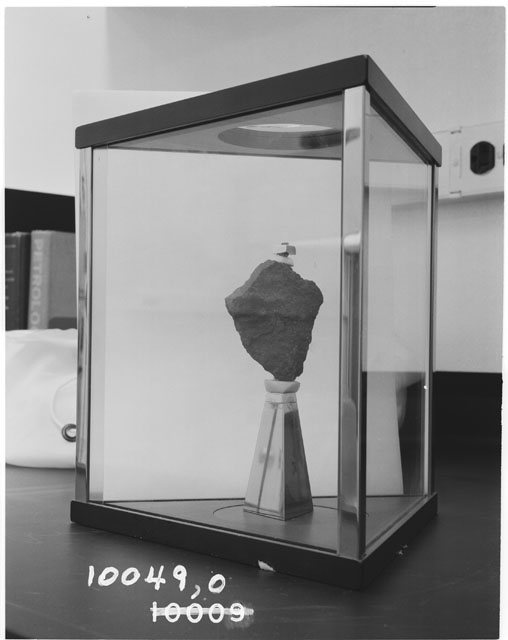 Black and white photograph of Apollo 11 Sample(s) 10049,0; Processing photograph of a Display.