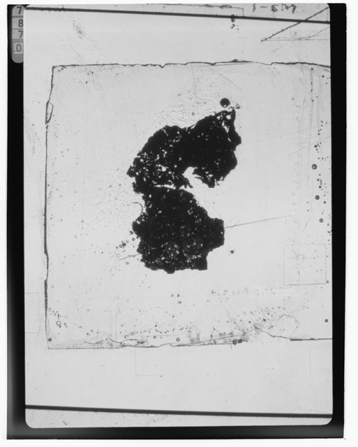 Black and white Thin Section photograph of Apollo 14 Sample(s) 14307,68.