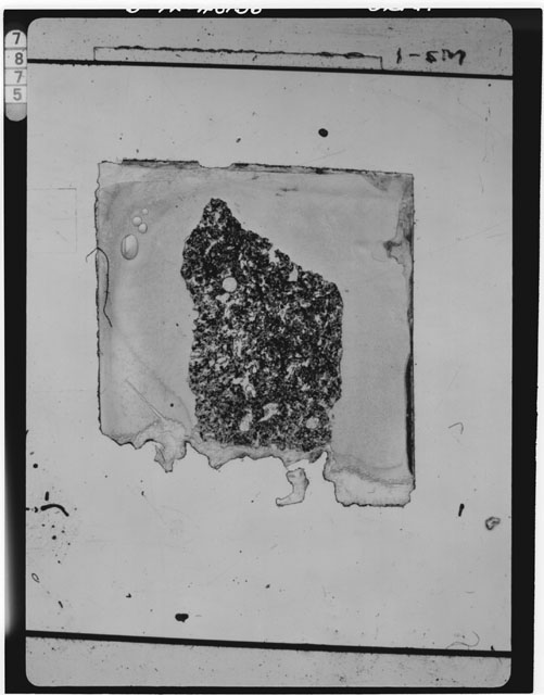 Black and white Thin Section photograph of Apollo 11 Sample(s) 10017,13.