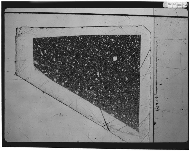 Black and white Thin Section photograph of Apollo 16 Sample(s) 65015,91.