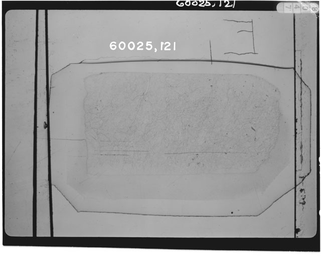Thin Section Photo of Apollo 16 Sample 60025,121.