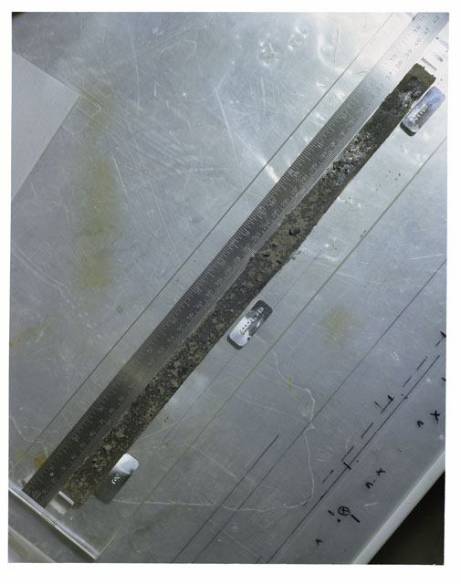 Whole core photograph of Apollo 16 sample(s) 60004