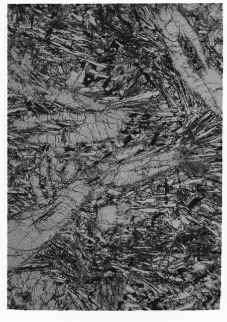 Black and white Thin Section photograph of Apollo 12 Sample(s) 12052.