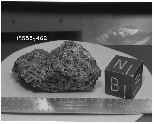Processing Photograph of Apollo 15 Sample(s) 15555,462