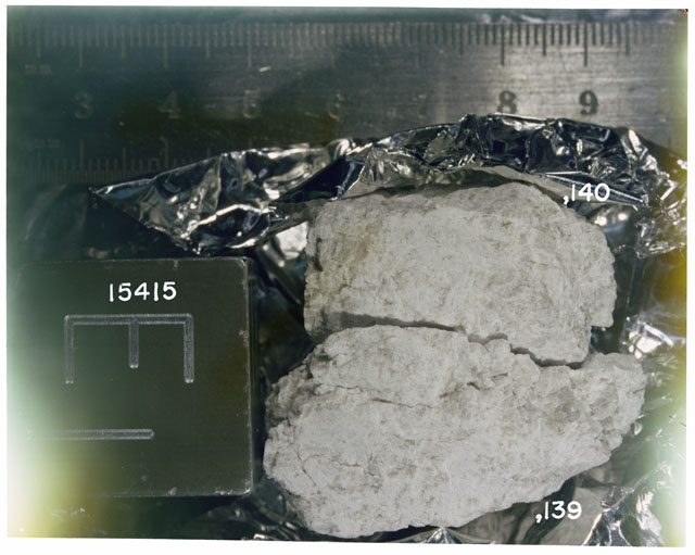 Processing Photograph of Apollo 15 Sample(s) 15415,139 ,140