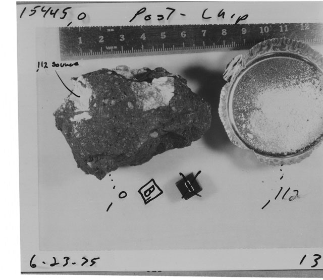 Processing Photograph of Apollo 15 Sample(s) 15445,0,112