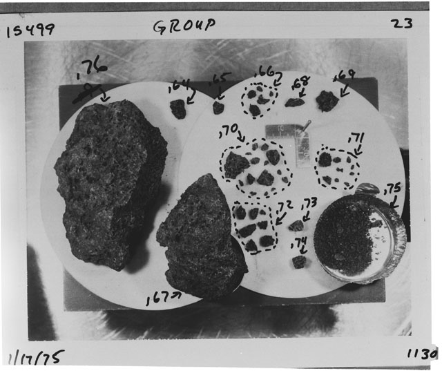 Rock Reconstruction Photograph of Apollo 15 Sample(s) 15499,64