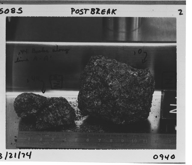 Processing Photograph of Apollo 15 Sample(s) 15085,0,44
