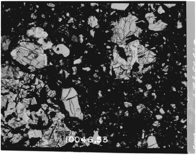 Thin Section photograph of Apollo 11 sample(s) 10046,53