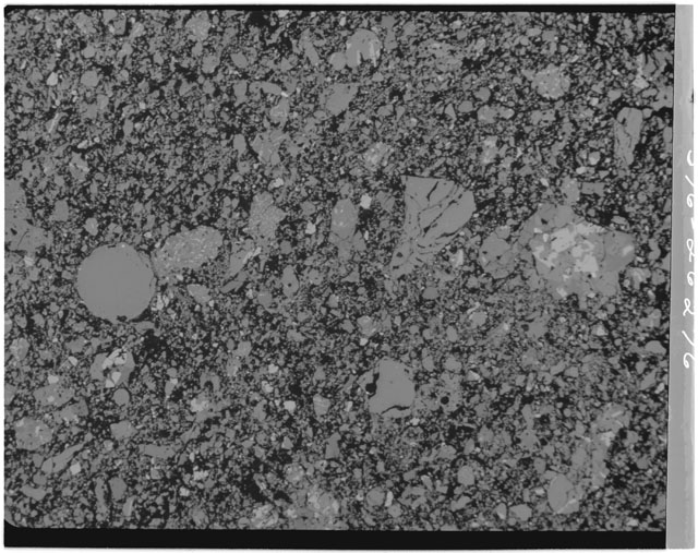 Black and white Thin Section photograph of Apollo 11 Sample(s) 10019,33.
