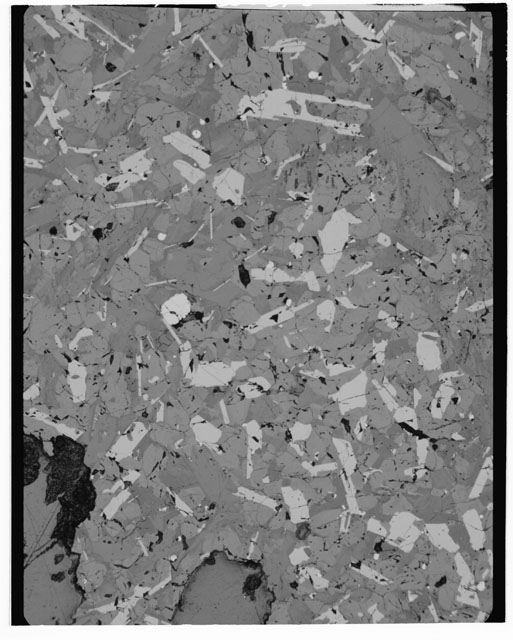 Black and white Thin Section photograph of Apollo 11 Sample(s) 10057,81.