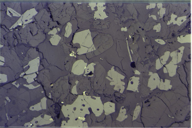 Color 2.7 MM Thin Section photograph of Apollo 17 Sample(s) 70017,125 using reflected light.