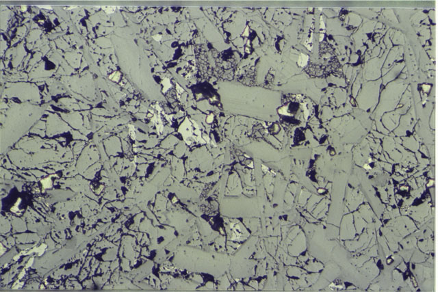 Color 2.7 MM Thin Section photograph of Apollo 12 Sample(s) 12051,54 using reflected light.