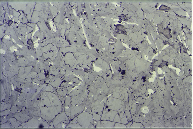 Color 2.7 MM Thin Section photograph of Apollo 12 Sample(s) 12002,162 using reflective light.