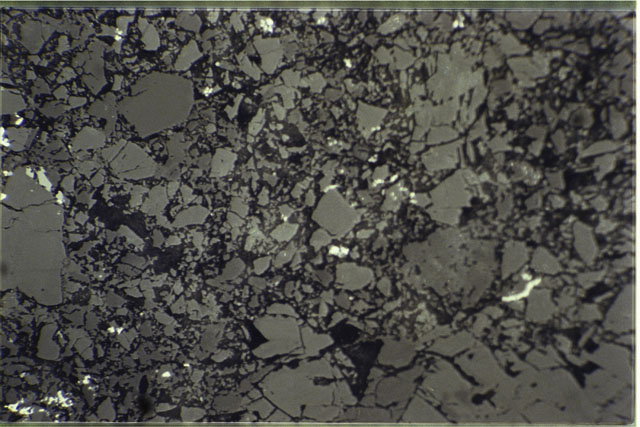 Color .69 MM Thin Section photograph of Apollo 17 Sample(s) 72275,148 using reflected light.