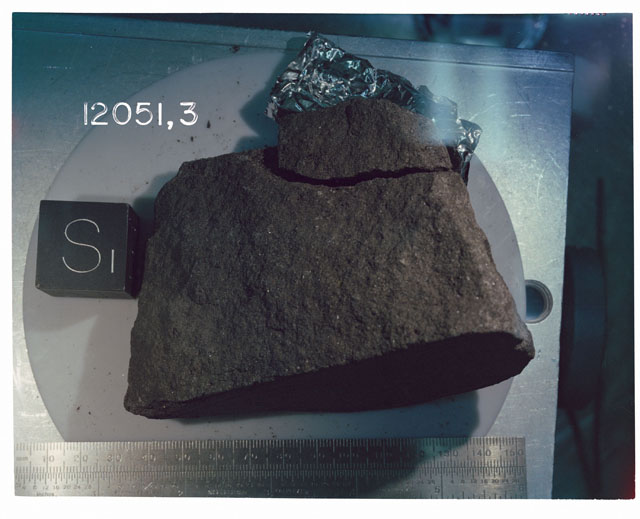 Processing photograph of Apollo 12 sample(s) 12051,3.
